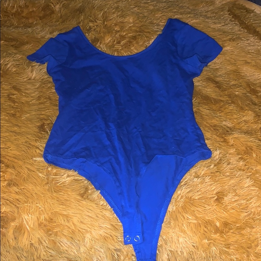 Blue leotard